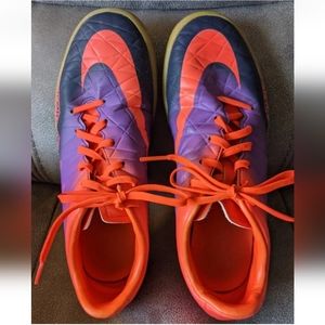 Nike Mens Hypervenom X Phelon II IC 749898-845 Orange & Purple Mix Shoes Size 7.